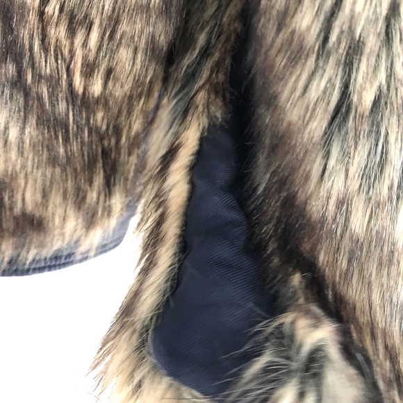 Rebecca Taylor Faux Fur Crop Coat w/ Silk Trim - Picture 5 of 8